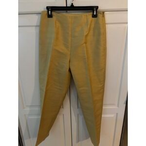 Anita Ford Collection Silk Pants Small‎ Gold Evening Party Career Wear